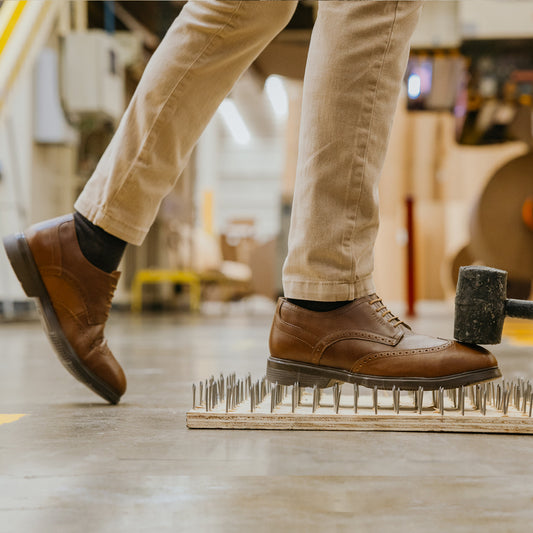 STEEL TOE OXFORD SHOE CAPTAIN AMBER