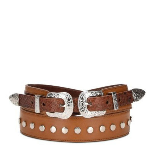 CD942PI - Cuadra peanut western cowgirl python belt for women-Kuet.us