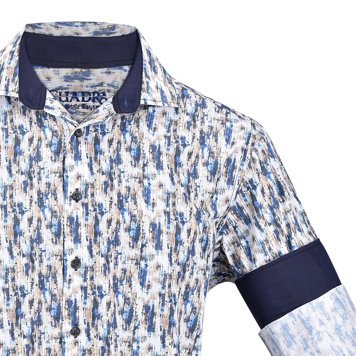 CM00361 - Cuadra multicolor fashion western long sleeve cotton shirt for men-Kuet.us