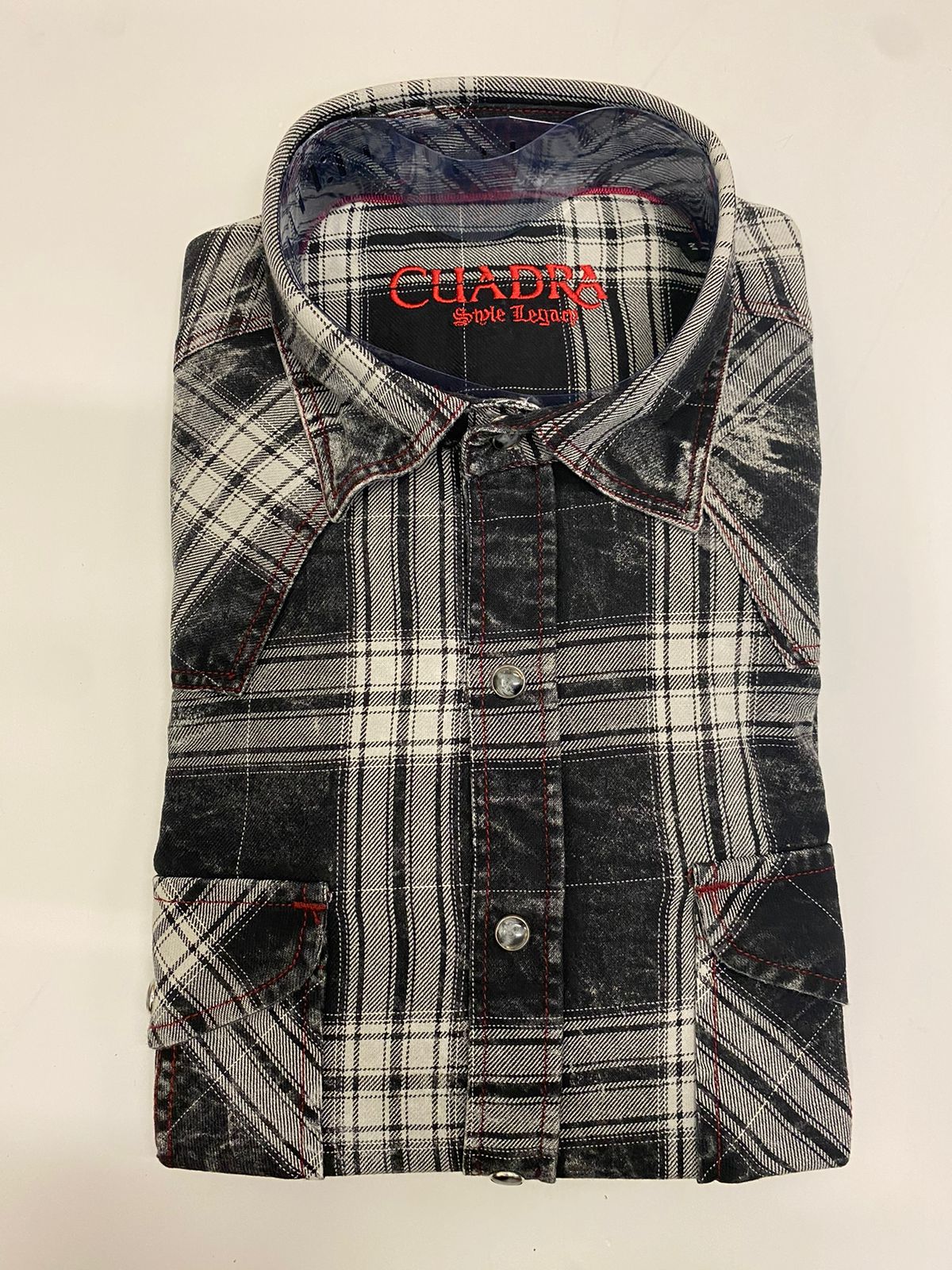 CMCU508 - Cuadra black casual fashion cotton shirt for men