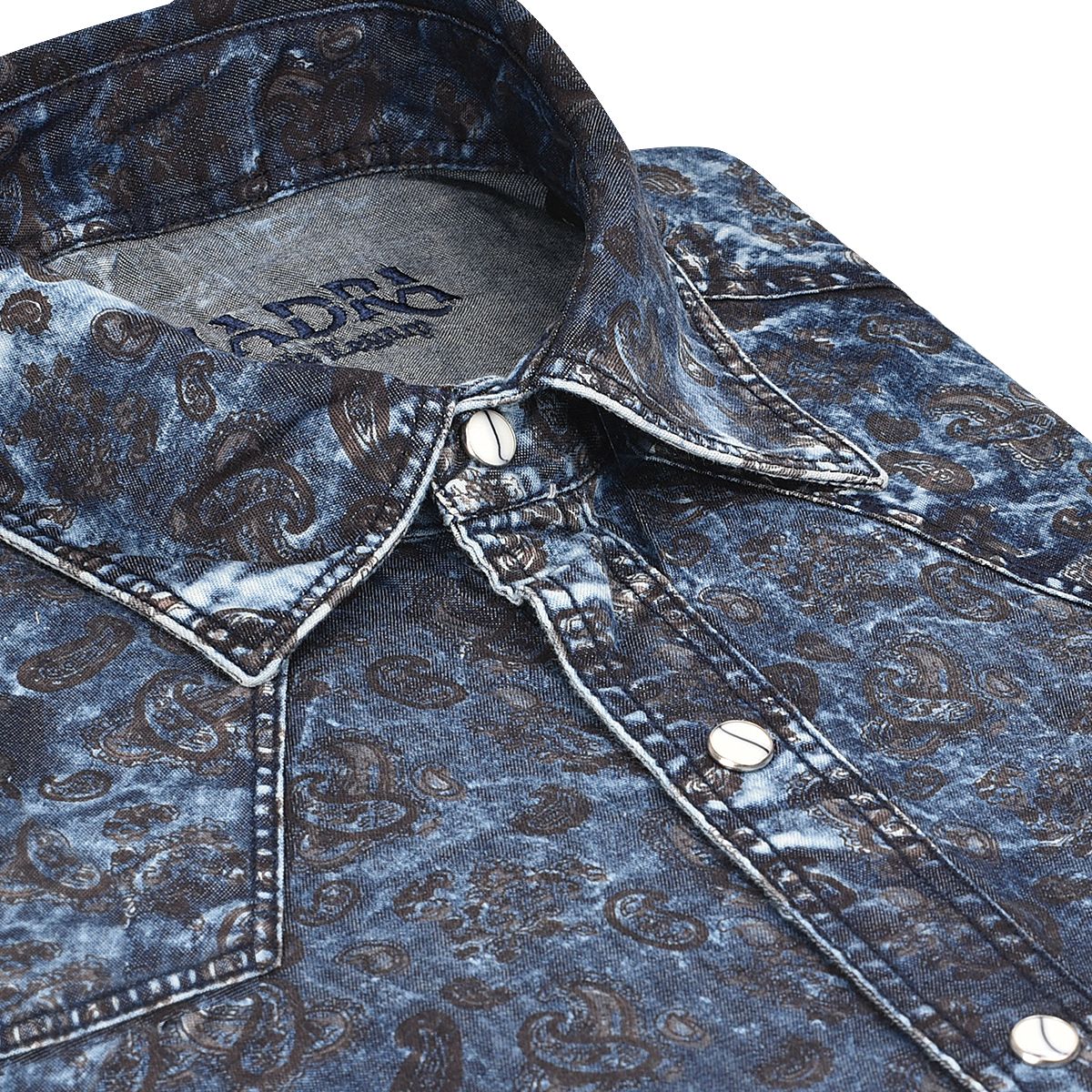 CMRJ108 - Cuadra denim cowboy fashion cotton shirt for men-Kuet.us