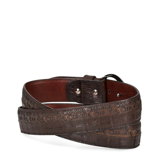 CS321FC - Cuadra chocolate casual western fuscus belt for men.-Kuet.us