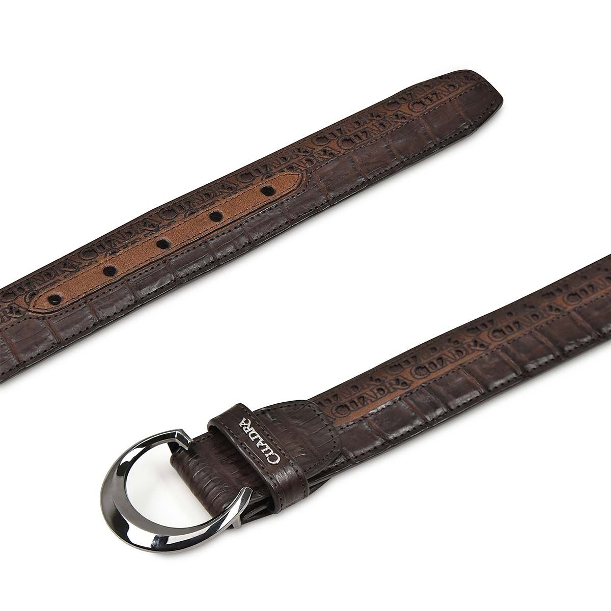 CS321FC - Cuadra chocolate casual western fuscus belt for men.-Kuet.us