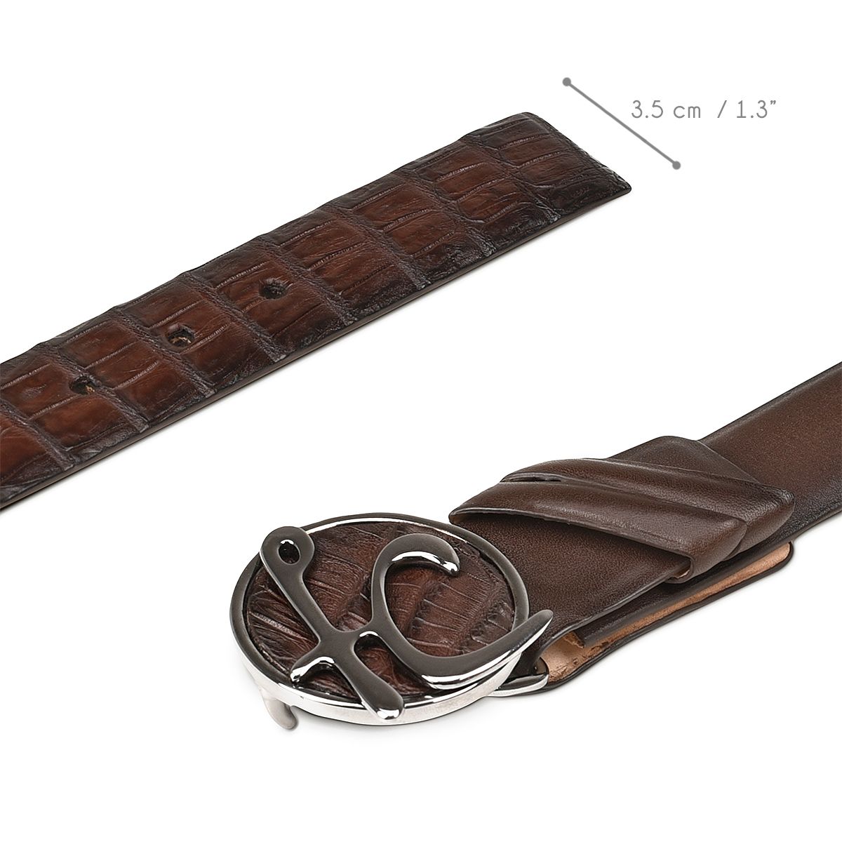 CS537FC - Cuadra brown casual fashion fuscus belt for men-Kuet.us