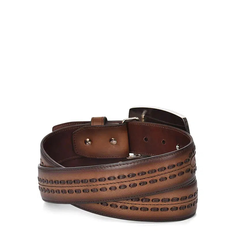 CV488RS - Cuadra maple fashion casual cowboy leather belt for men-Kuet.us