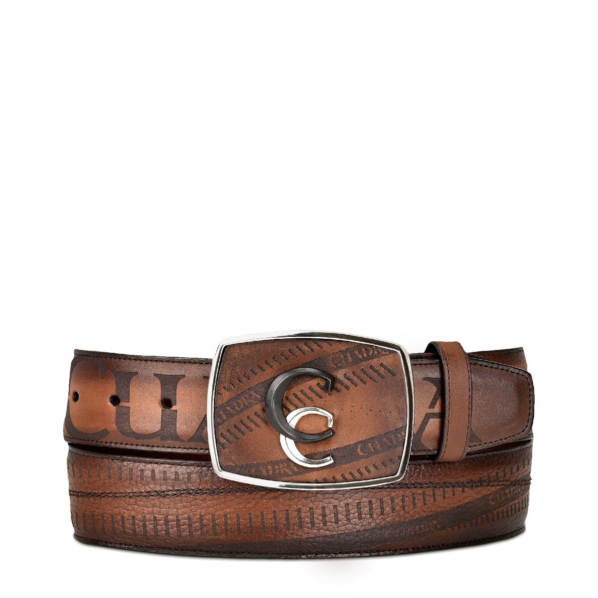 CV494RS - Cuadra maple western fashion cowhide leather belt for men.-Kuet.us