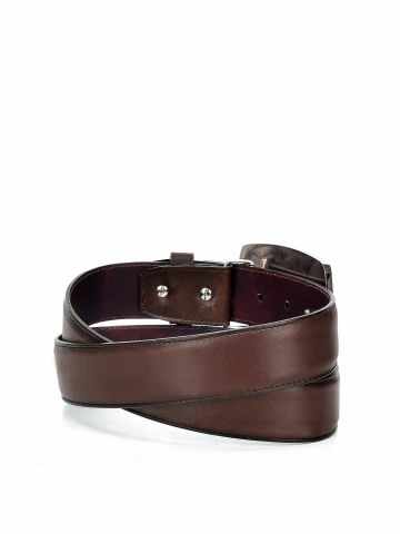 CVEN1RS - Cuadra brown western fashion cowhide leather belt for men-Kuet.us