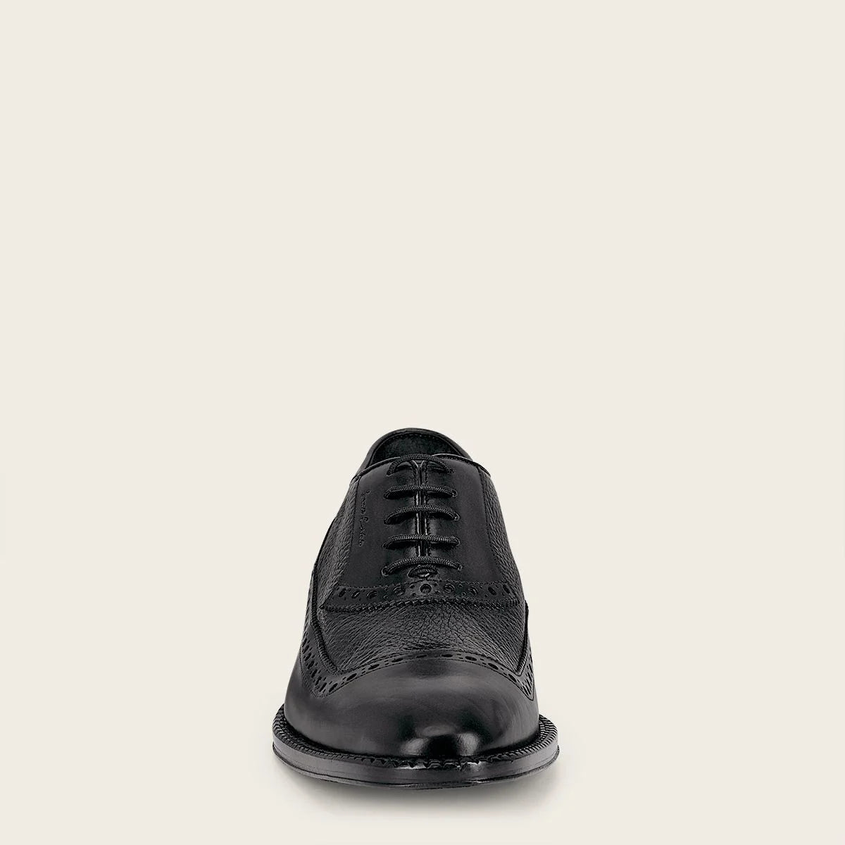 D23BUVN - Franco Cuadra black oxford dress cap toe shoes for men
