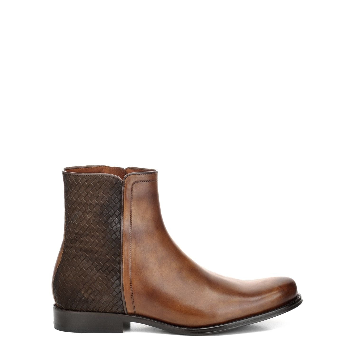 G23TVUE - Cuadra maple dress casual calfskin leather ankle boots for men-Kuet.us
