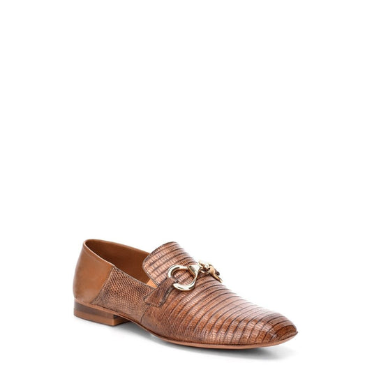 S33LTLT - Cuadra taupe dress casual lizard plain bit loafer for women-Kuet.us