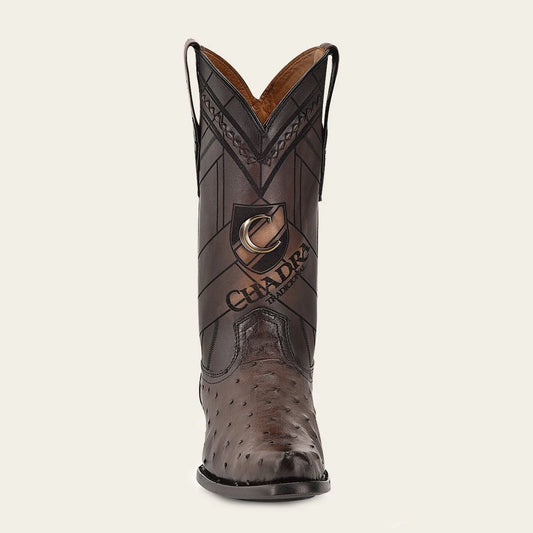 S42FA1 - Cuadra brown dress cowboy ostrich boots for men