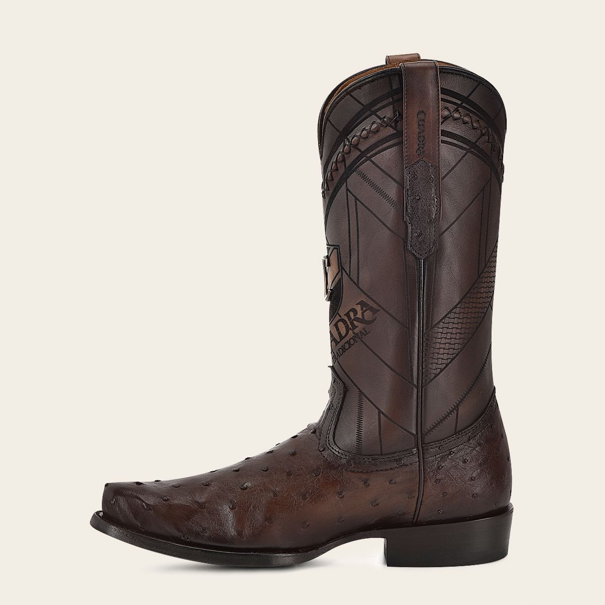 S42FA1 - Cuadra brown dress cowboy ostrich boots for men