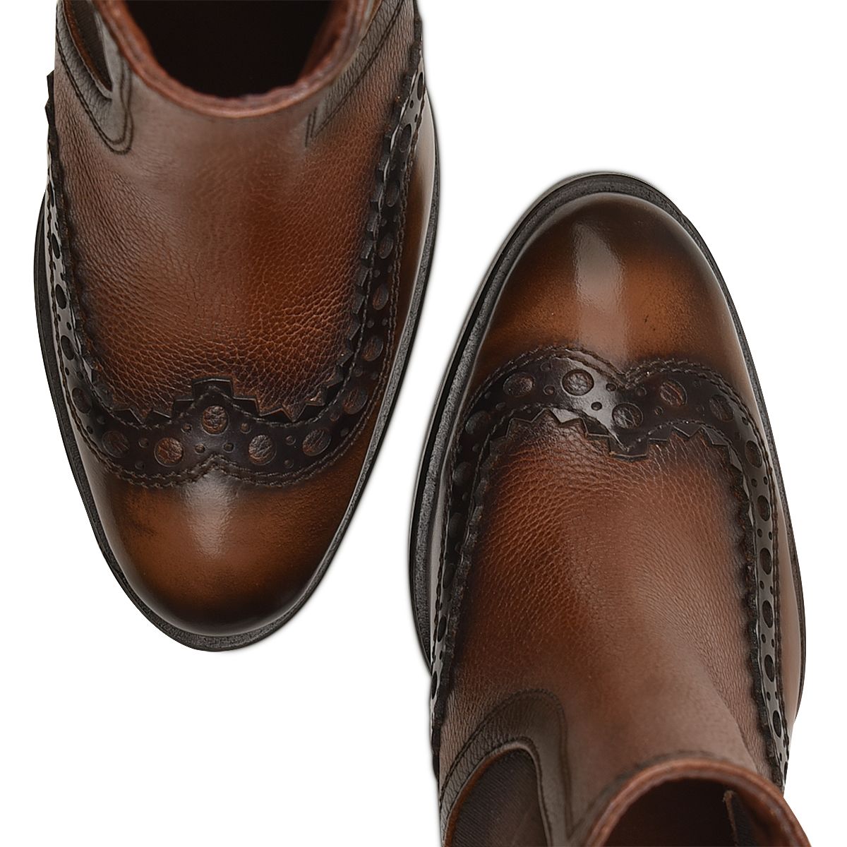 T33VURS -Franco Cuadra brown western cowgirl ankle boots for woman-Kuet.us
