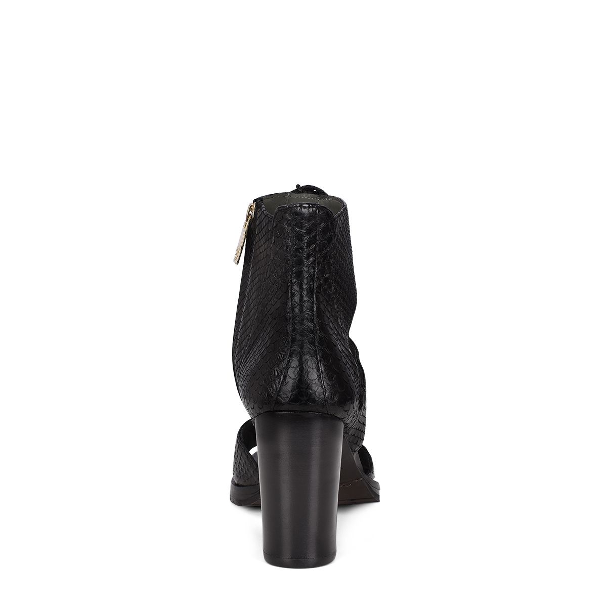 3A3PMPM - Cuadra black casual fashion phyton bondage boots for women.