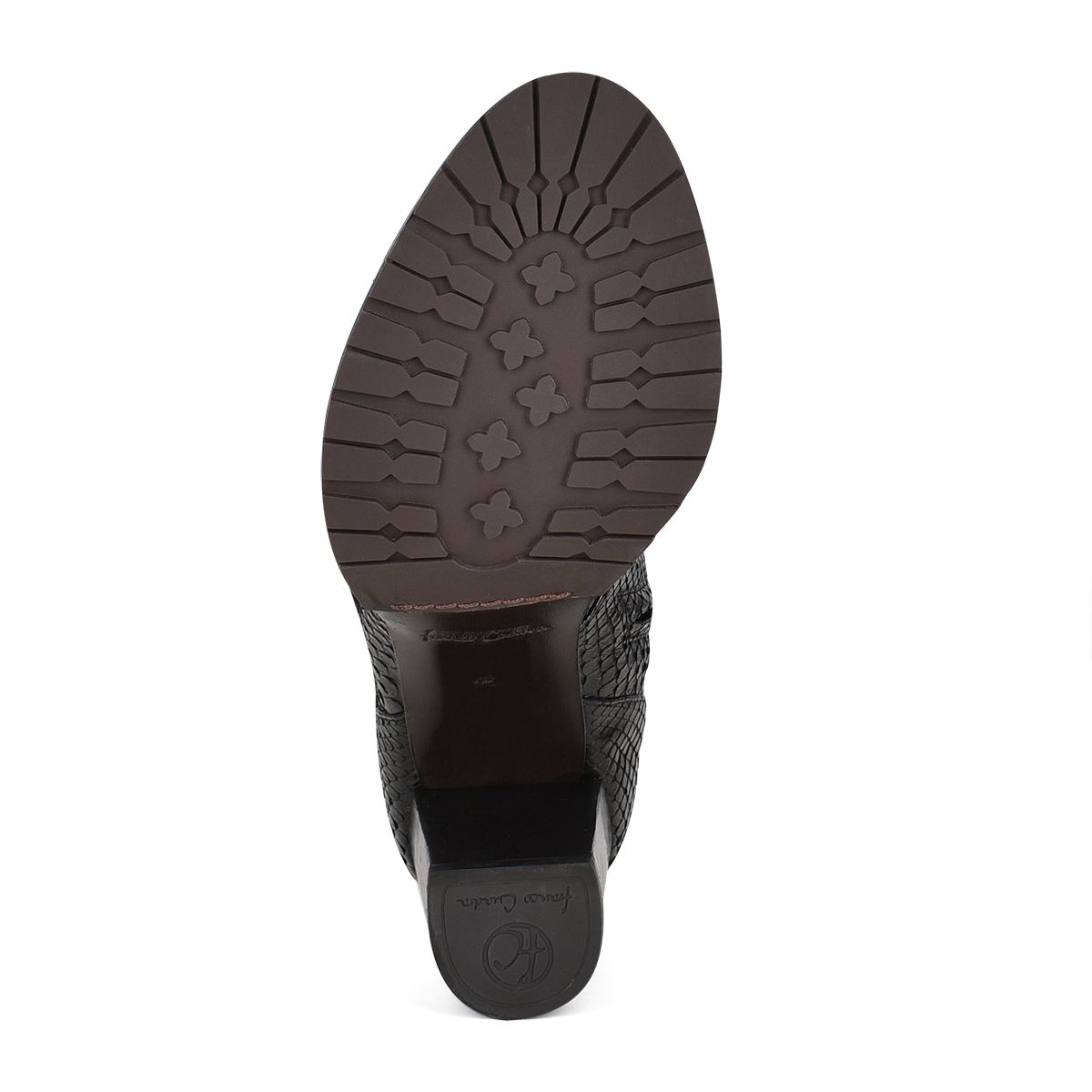 3A3PMPM - Cuadra black casual fashion phyton bondage boots for women.