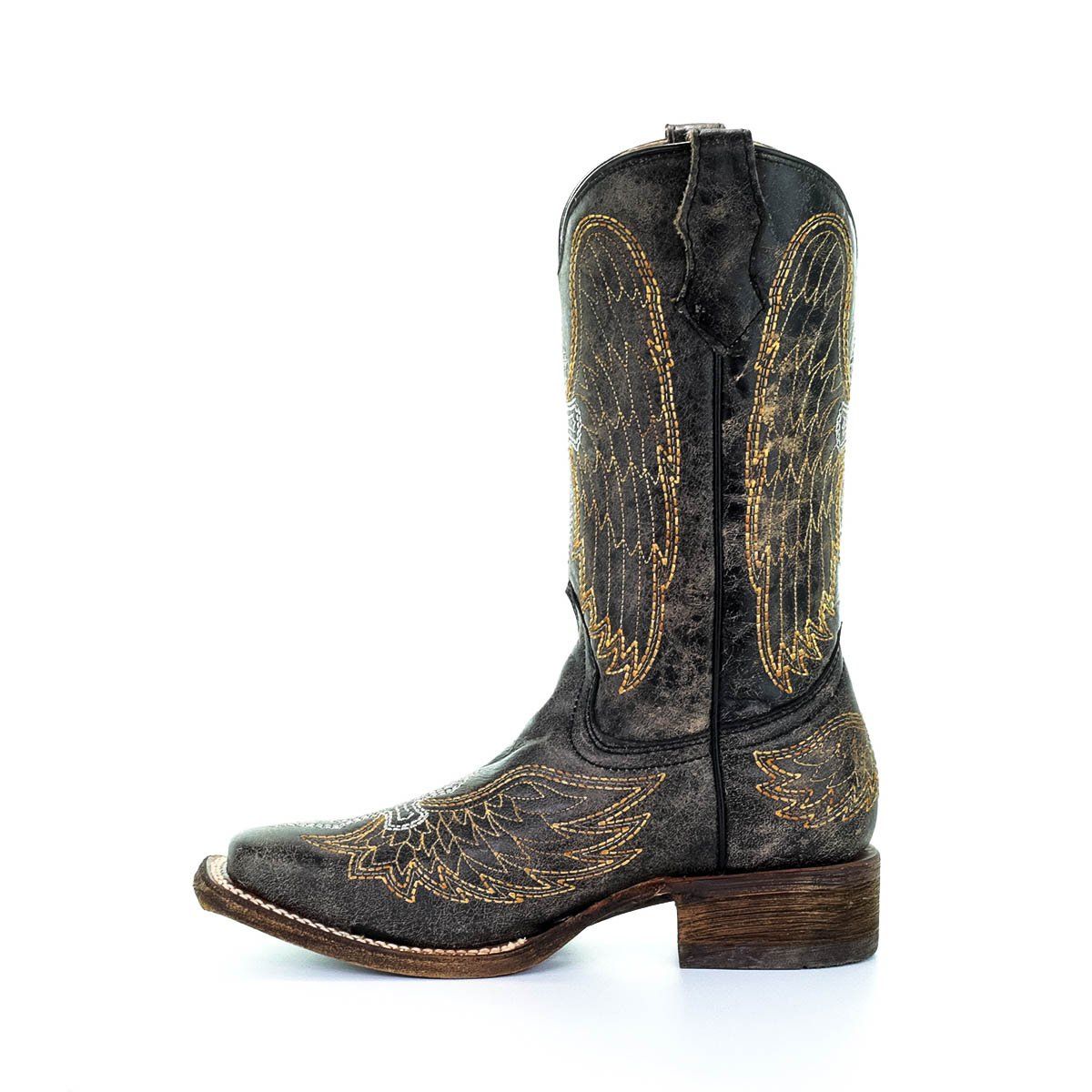 ROPER - Botas vaqueras Circle G de piel CAFE para mujer