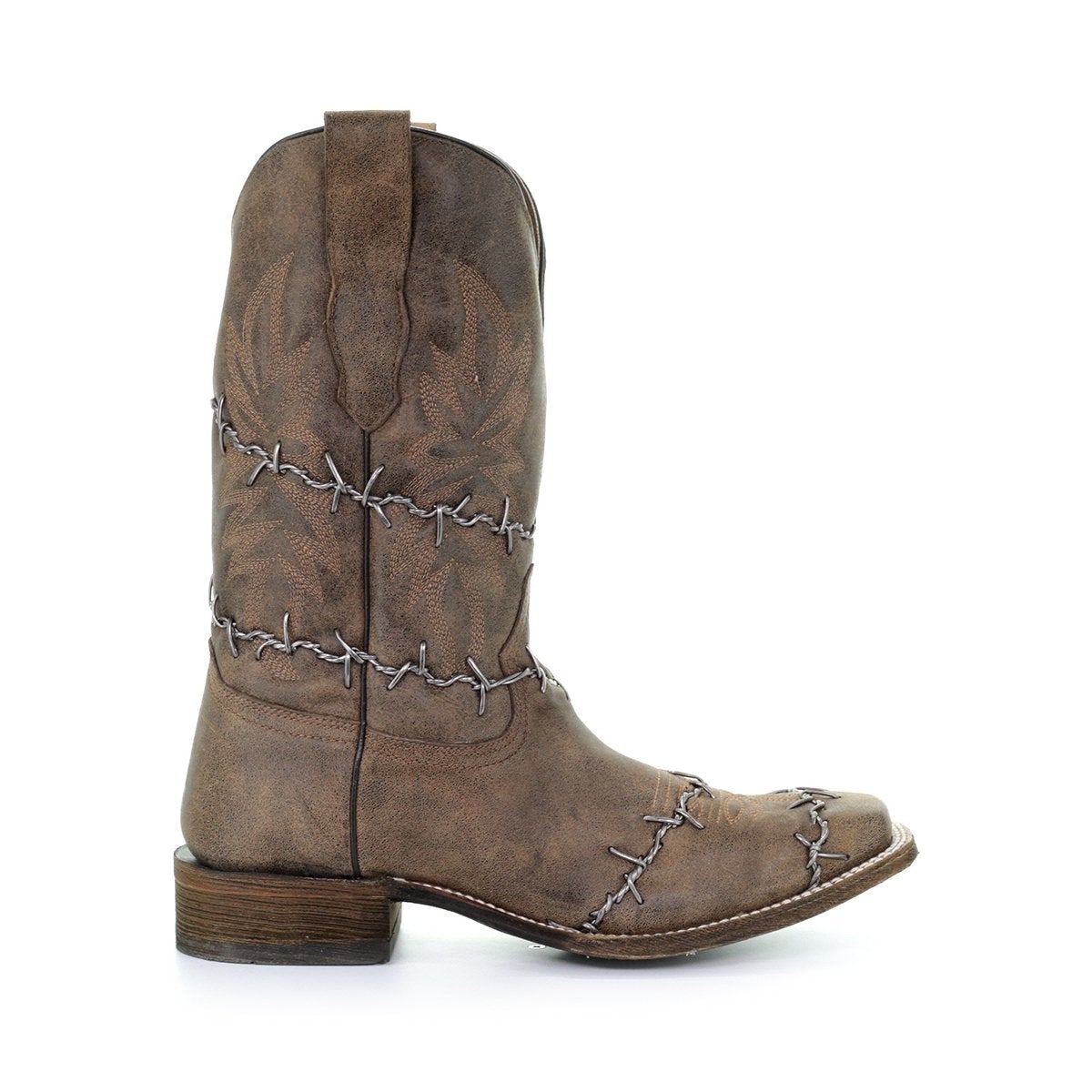 A3532 BROWN WOVEN SQ. TOE FOR MEN-Kuet