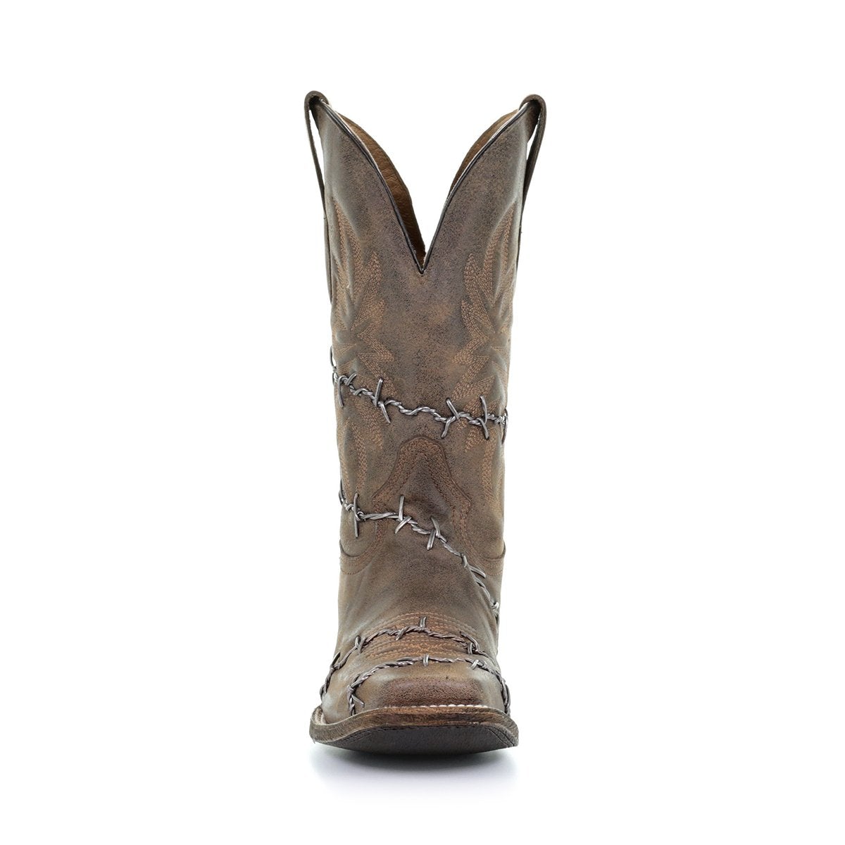 A3532 BROWN WOVEN SQ. TOE FOR MEN-Kuet