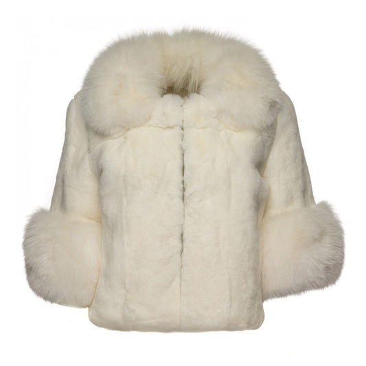 Cuadra taupe fur coat for women