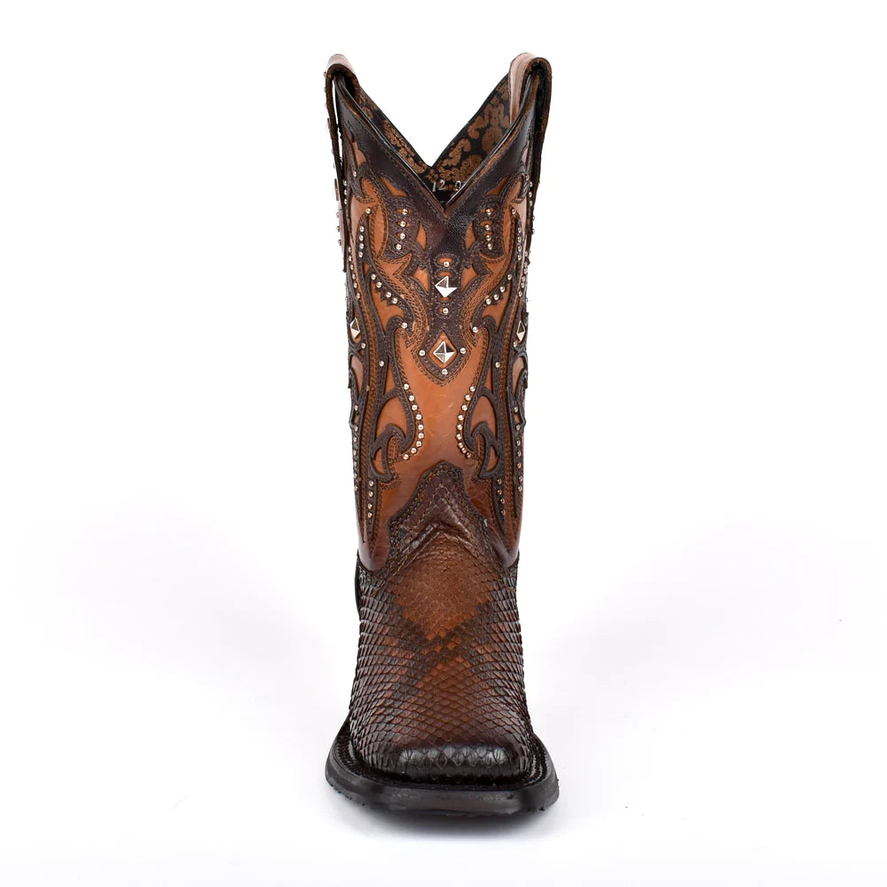 1X4ARS - Cuadra MIEL Parisina-Texana fashion botas de piel con tiras para mujer