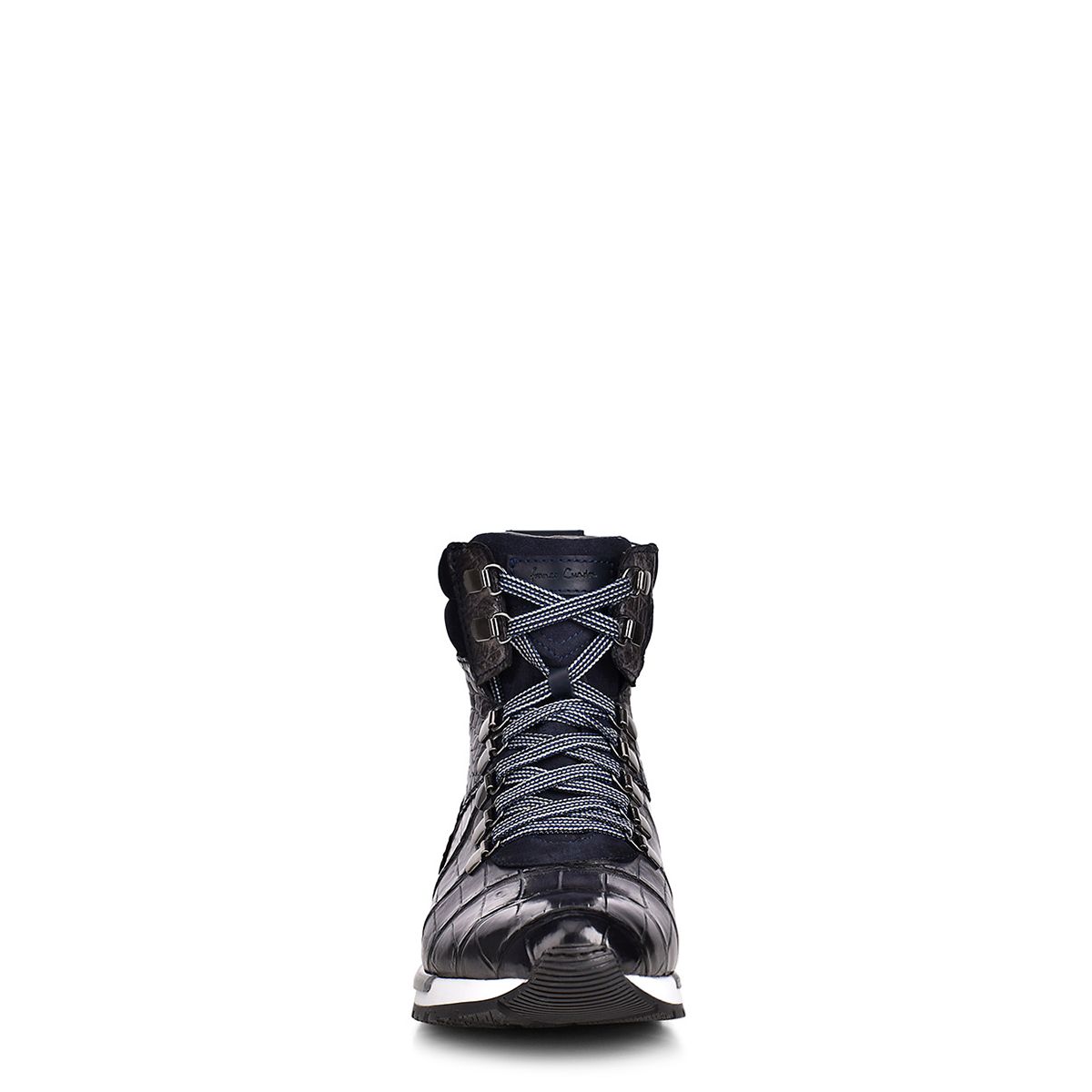 N40LPAZ - Cuadra blue casual fashion alligator leather sneaker boots for men