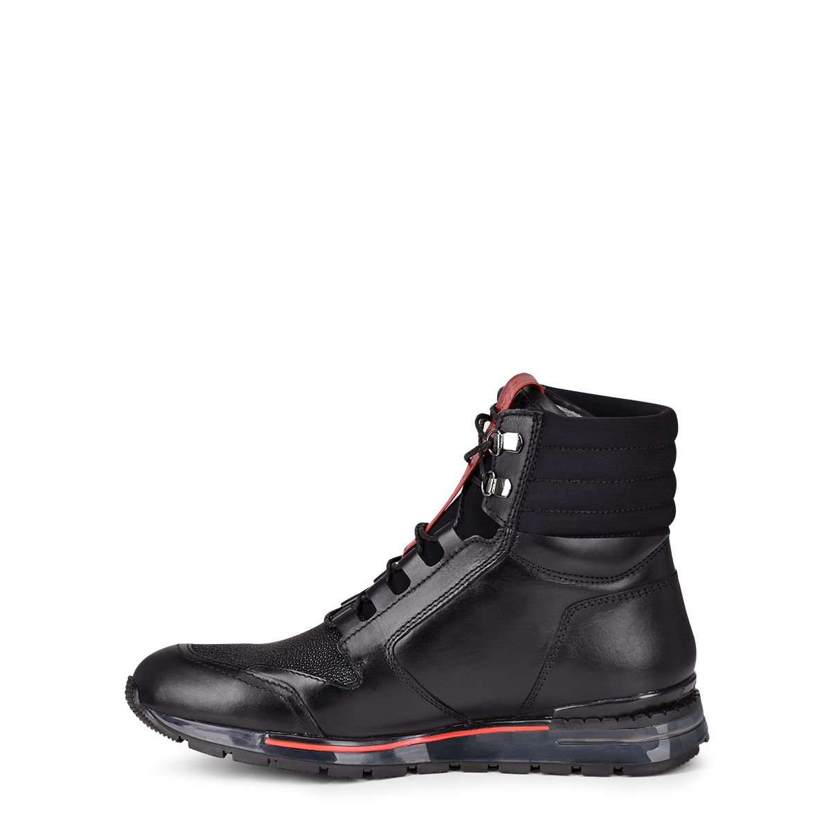 N48MTTS - Cuadra black casual fashion caiman leather sneaker boots for men