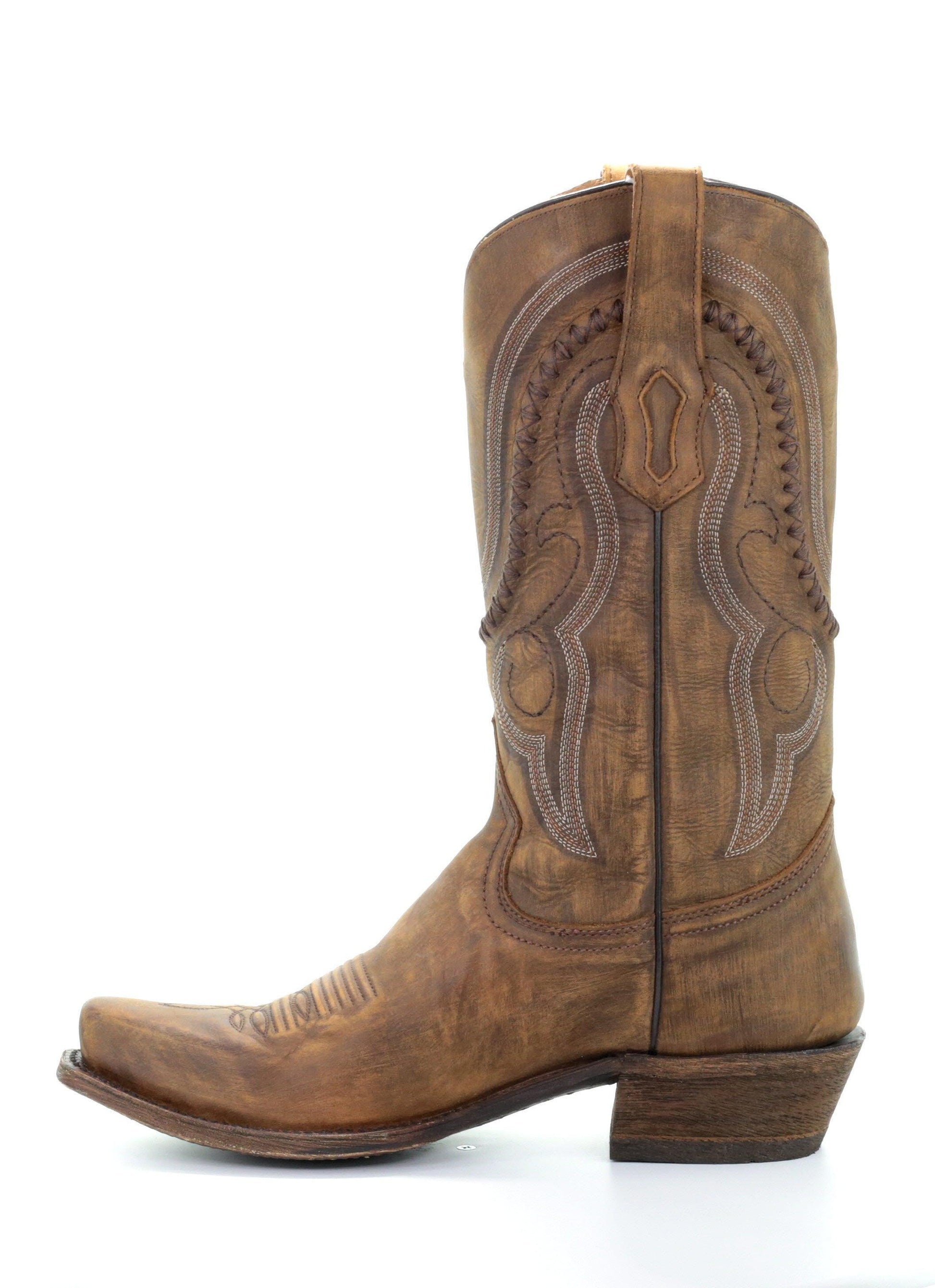 A3479 - Corral gold western cowboy leather boots for men-Kuet.us