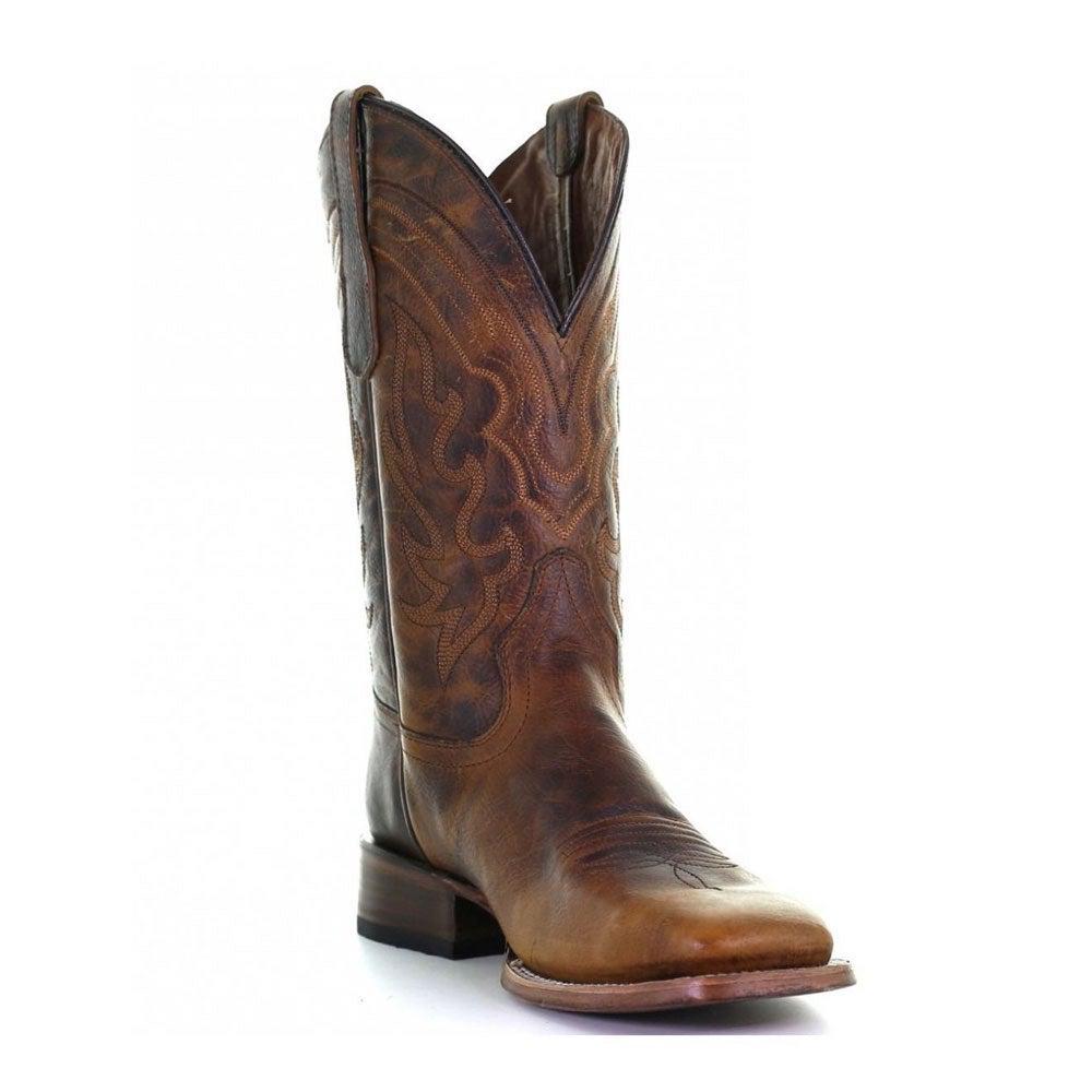 L5733 - Circle G brown western cowboy leather boots for men-Kuet.us