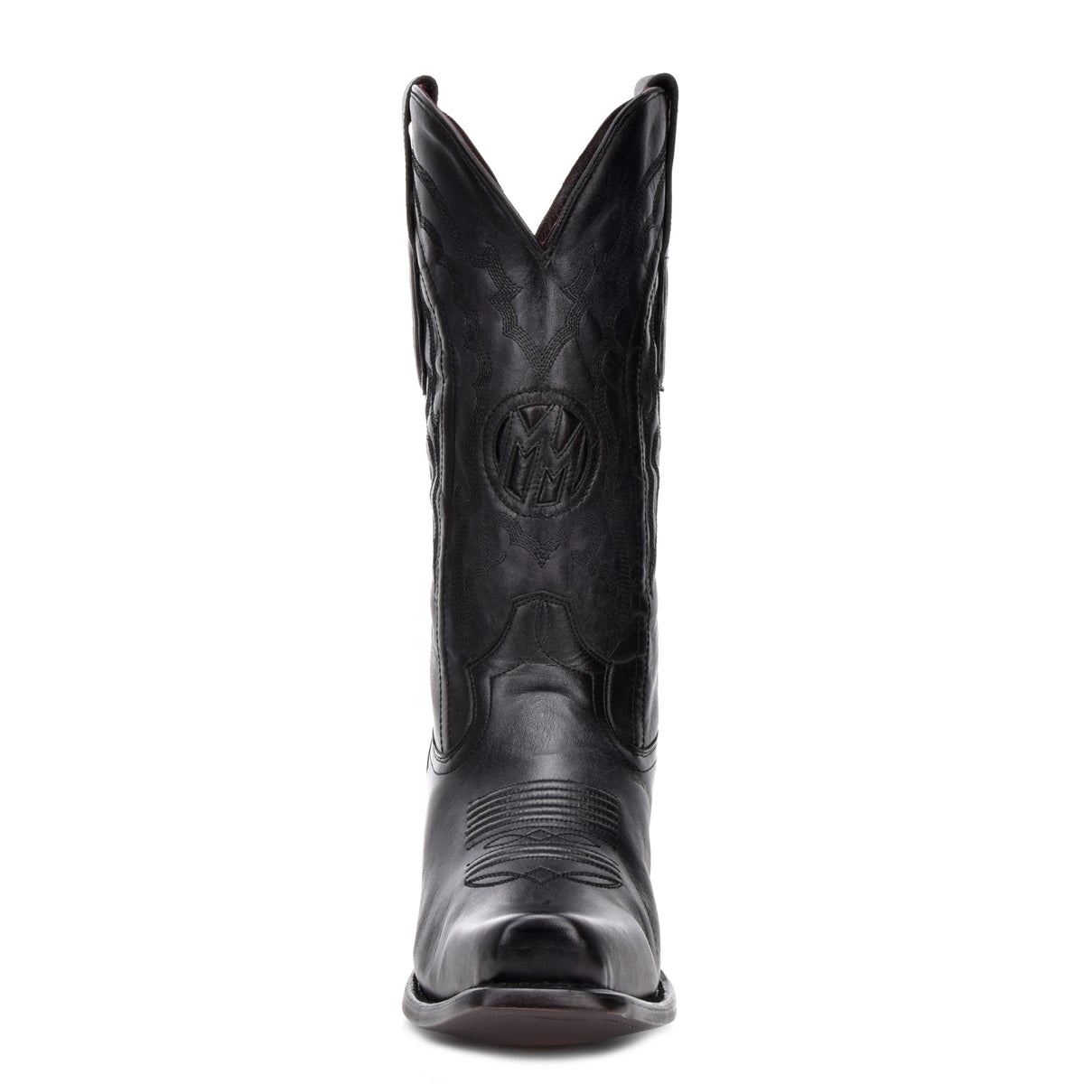M2154 - Montana black dress cowboy cowhide boots for men-Kuet.us
